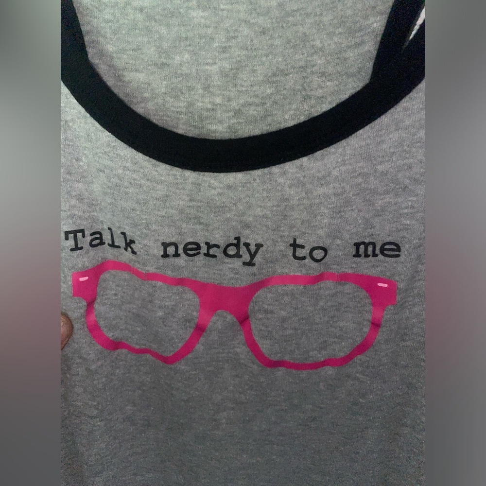 “Talk Nerdy To Me” Dollhouse Tank Top - Picture 6 of 6
